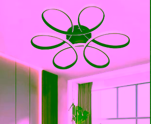 Lupinella Siyah Gold Çizgili 3 Renk 60 cm Led Avize